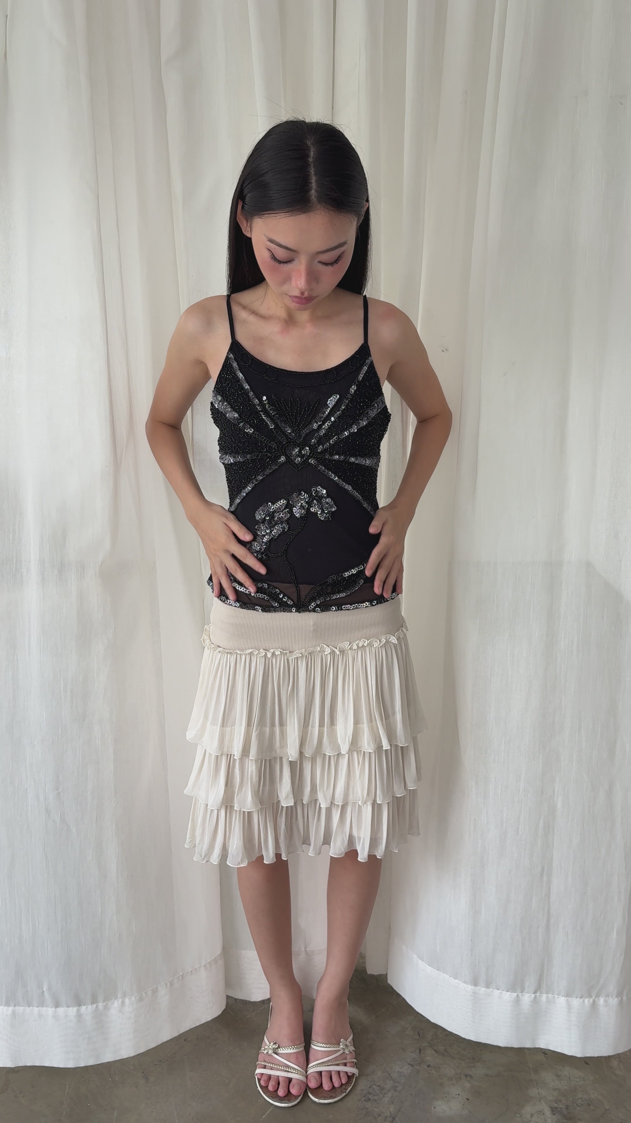 Ibiza beaded camisole